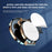 Carbon Fiber Texture Car Adhesive Base Magnetic Absorption Alloy Phone Holder Folding Bracket - Silver - 3
