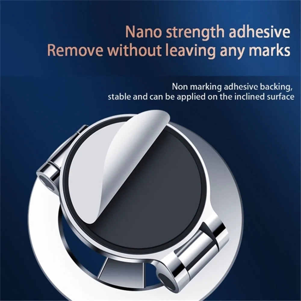 F92 Car Mobile Phone Holder 360 Degree Rotation Adhesive Bracket - Silver - 4
