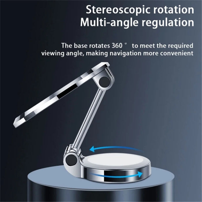 F92 Car Mobile Phone Holder 360 Degree Rotation Adhesive Bracket - Silver - 6