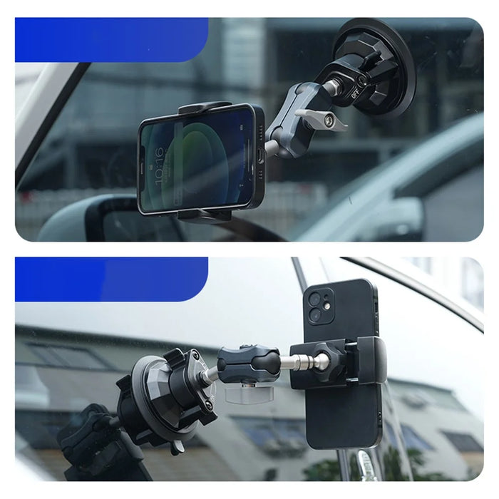 LANPARTE TBA-01 Car Windshield Window Phone Holder Suction Cup Adjustable Phone Shooting Bracket - 2