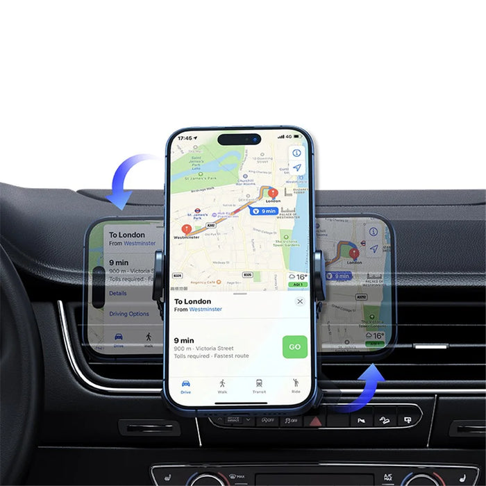 USAMS ZJ077 Mini Car Phone Holder Air Vent Mobile Phone Mount Stand for 4.7-6.9 inch Phone - 5
