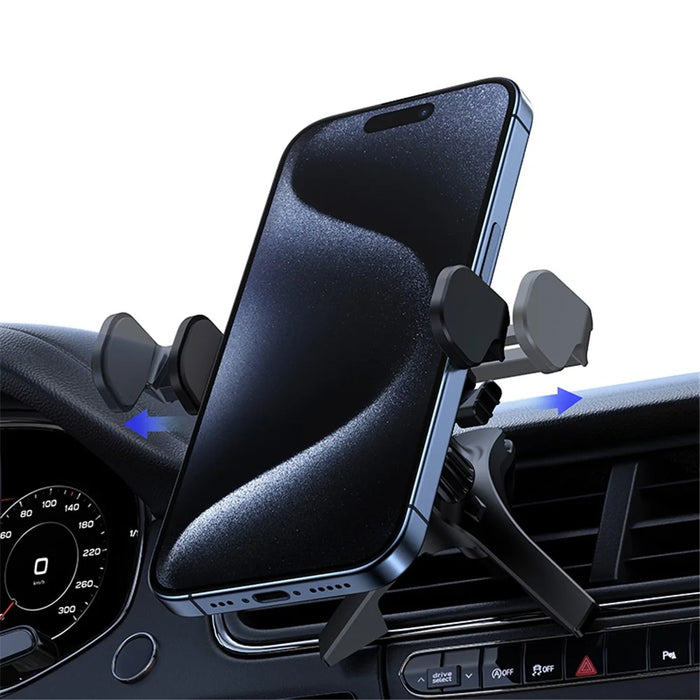 USAMS ZJ077 Mini Car Phone Holder Air Vent Mobile Phone Mount Stand for 4.7-6.9 inch Phone - 6