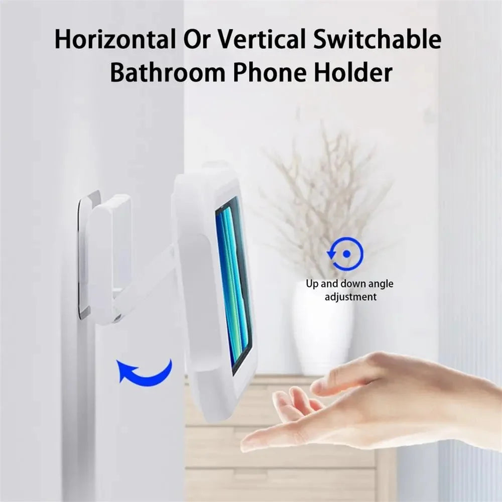 B35 Shower Phone Holder Waterproof Sensitive Touch Bathroom Wall Mount Shower Case - 4
