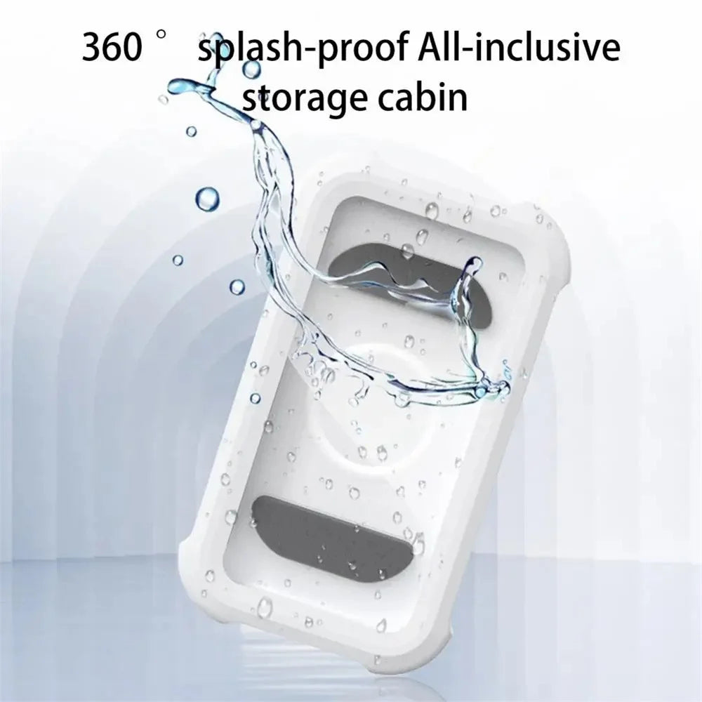 B35 Shower Phone Holder Waterproof Sensitive Touch Bathroom Wall Mount Shower Case - 5