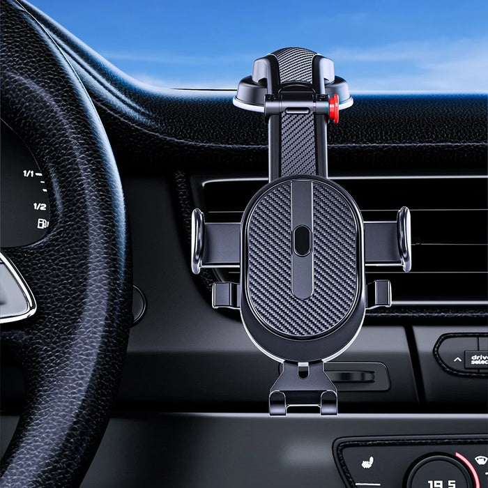 D23+ES For 4-6.7 Inch Car Phone Holder Mount Suction Cup Car Cellphone Holder - Black - 7
