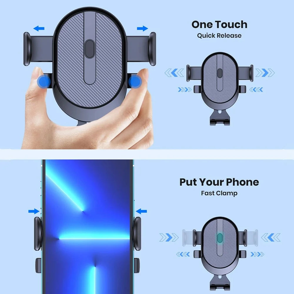 D23+CF Car Phone Holder Air Vent Cell Phone Holder for Car Hands Free Easy Clamp Cradle in Vehicle - 3