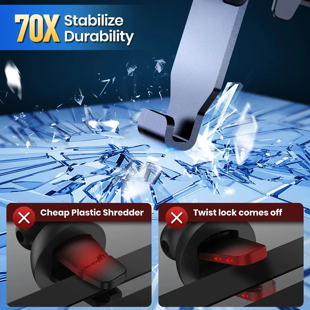D23+CF Car Phone Holder Air Vent Cell Phone Holder for Car Hands Free Easy Clamp Cradle in Vehicle - 4