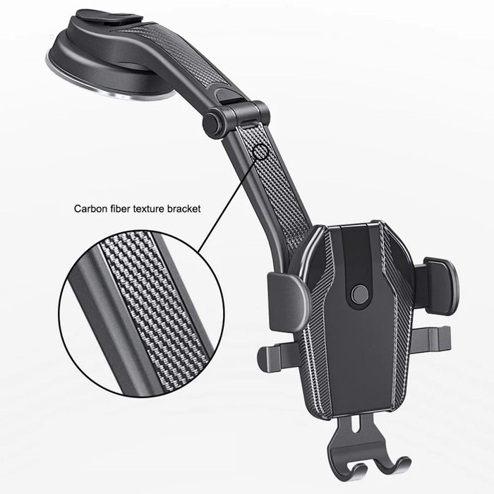 ES281 For 4-6.7 Inch Phone Mount for Car Dashboard Windshield Air Vent Suction Cup Phone Holder - 4