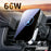 X10s 66W High Power Intelligent Induction Car Air Vent Hook Wireless Charger - Silver - 2