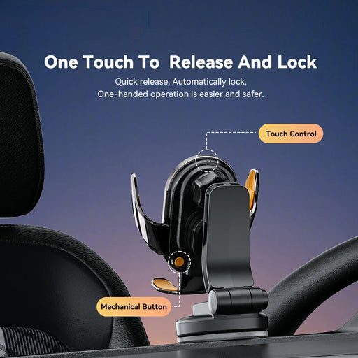 ESSAGER Music Pickup Lighting Car Phone Holder Wireless Charger with Hook+Suction Cup Bottom - 2