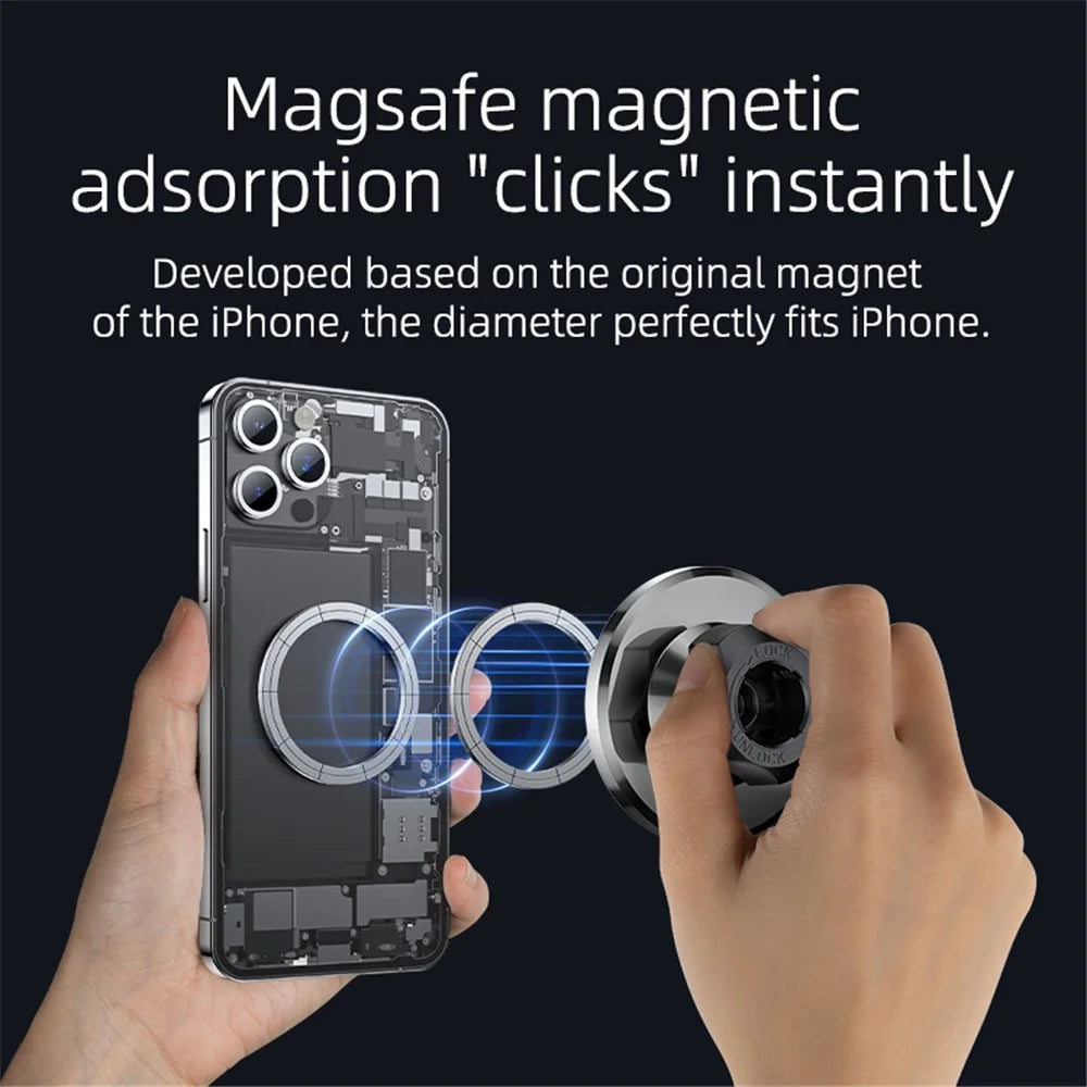 YESIDO C201 Adhesive Bottom Car Mount Phone Bracket Magnetic Holder - 3