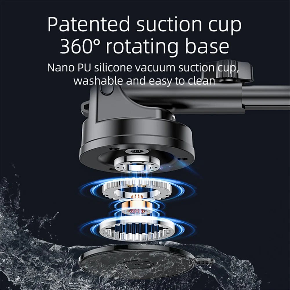 YESIDO C179 Suction Cup Bottom Car Strong Magnetic Mount Zinc Alloy Cell Phone Holder Bracket - 6