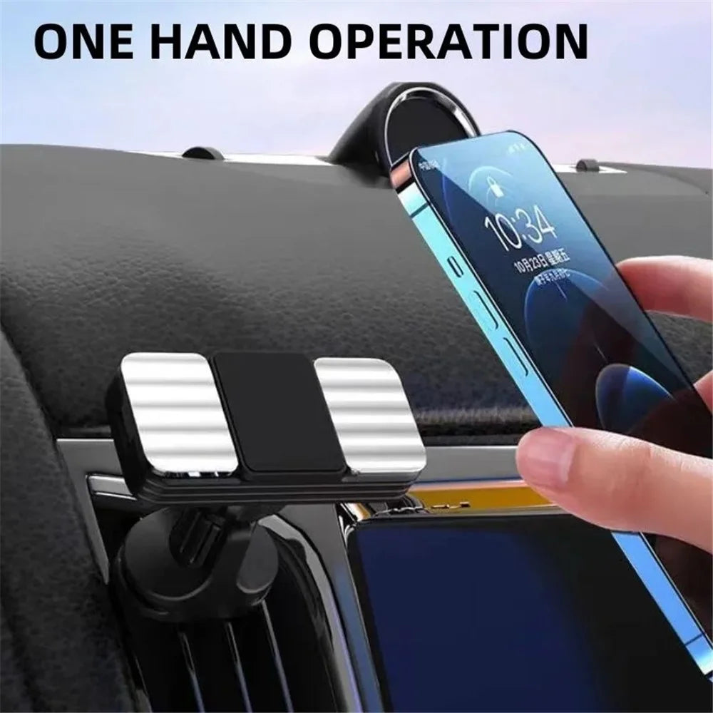 JMARY MH-71 Car Air Outlet Clip 360-degree Rotating Magnetic Phone Holder Bracket - 5