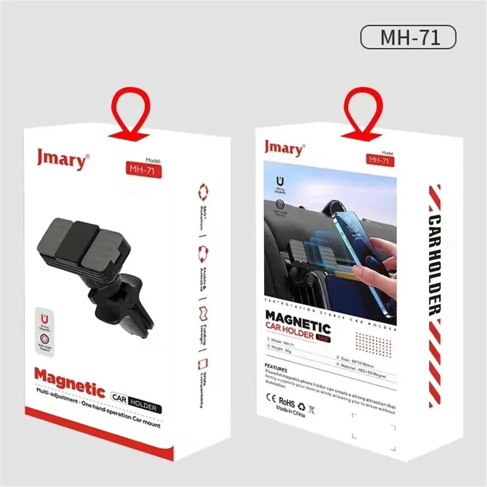 JMARY MH-71 Car Air Outlet Clip 360-degree Rotating Magnetic Phone Holder Bracket - 6