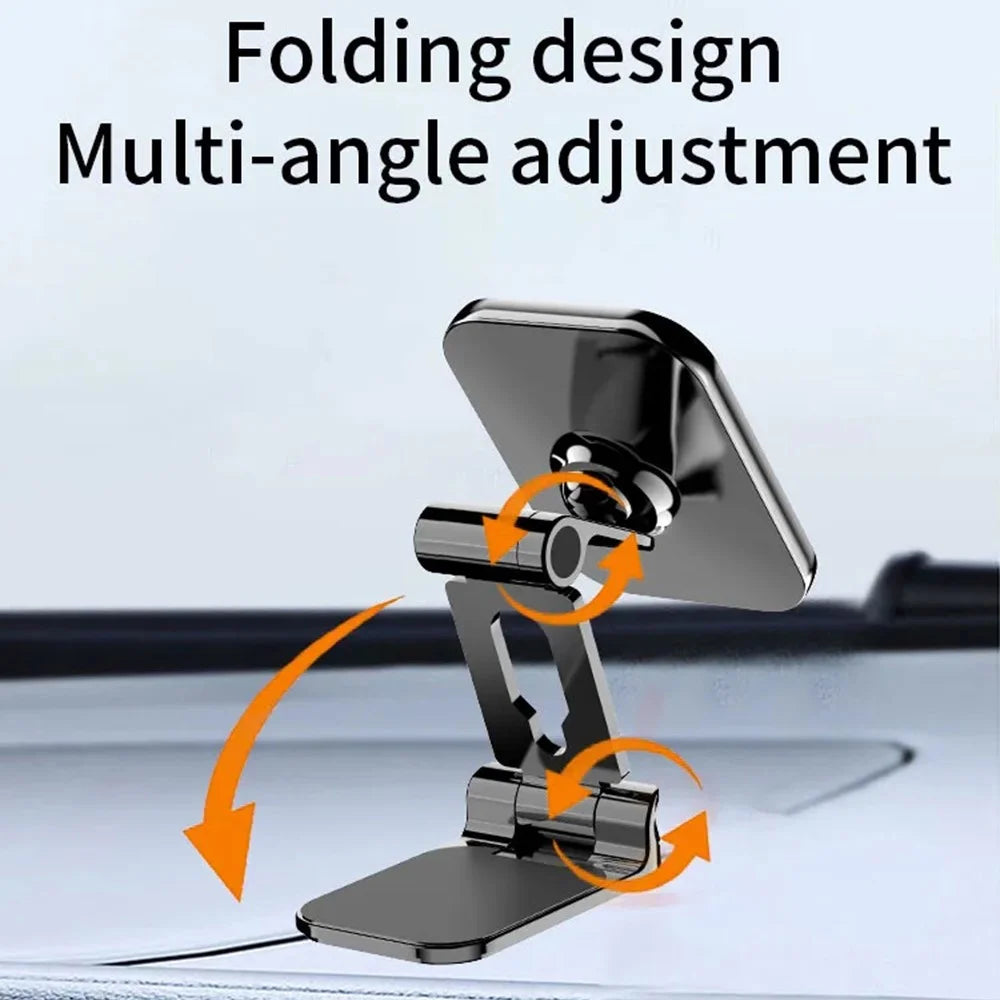JMARY MH-82 Car Dashboard Mount Magnetic Phone Holder Zinc Alloy Foldable Cellphone Stand - 4