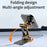 JMARY MH-82 Car Dashboard Mount Magnetic Phone Holder Zinc Alloy Foldable Cellphone Stand - 4