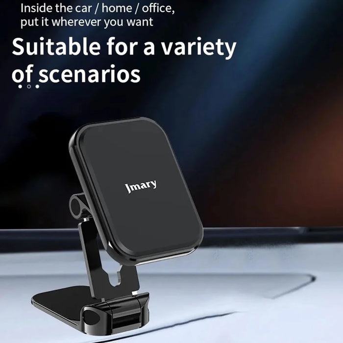 JMARY MH-82 Car Dashboard Mount Magnetic Phone Holder Zinc Alloy Foldable Cellphone Stand - 6