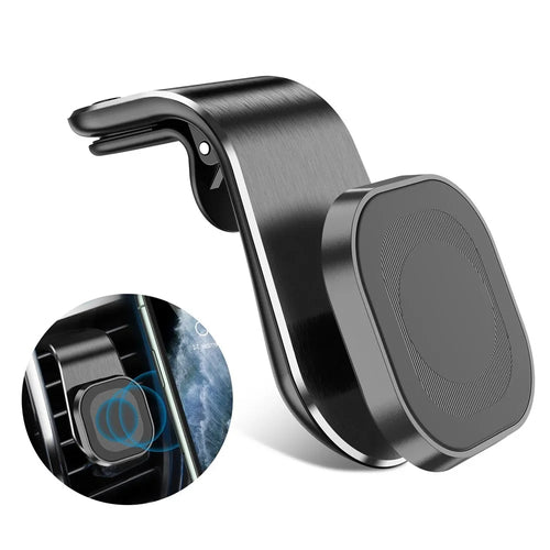 JMARY MH-72 Magnetic Car Air Vent Phone Holder 360 Degrees Rotatable Cellphone Bracket - 1