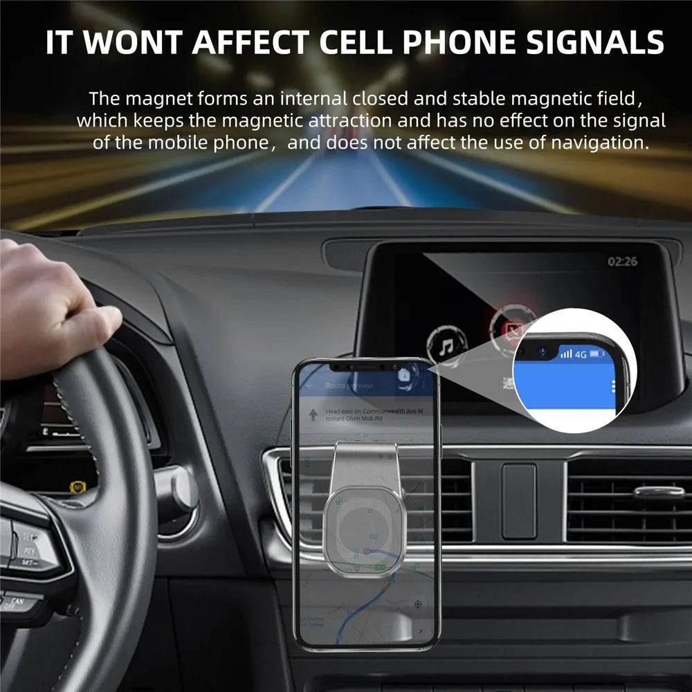 JMARY MH-72 Magnetic Car Air Vent Phone Holder 360 Degrees Rotatable Cellphone Bracket - 2