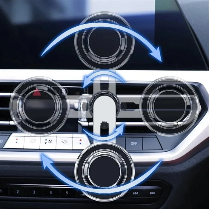 JMARY  MH-78 Car Air Vent Phone Mount Strong Magnetic Absorption Cell Phone Holder Bracket - 6