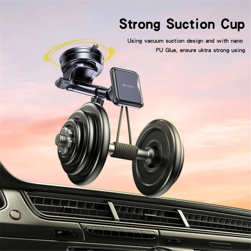 YESIDO C263 Car Suction Cup Base Mount Magnetic Mobile Phone Holder Bracket - 3