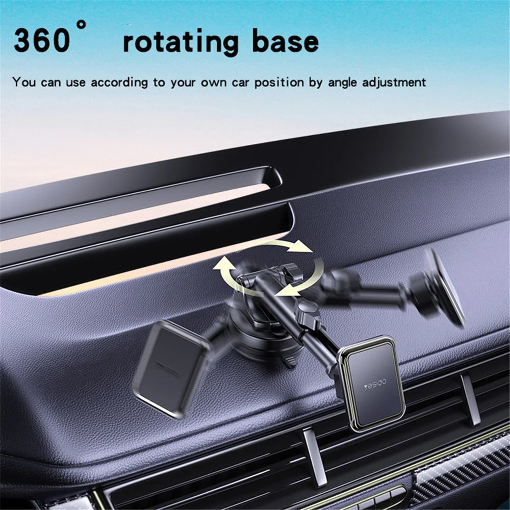 YESIDO C263 Car Suction Cup Base Mount Magnetic Mobile Phone Holder Bracket - 5