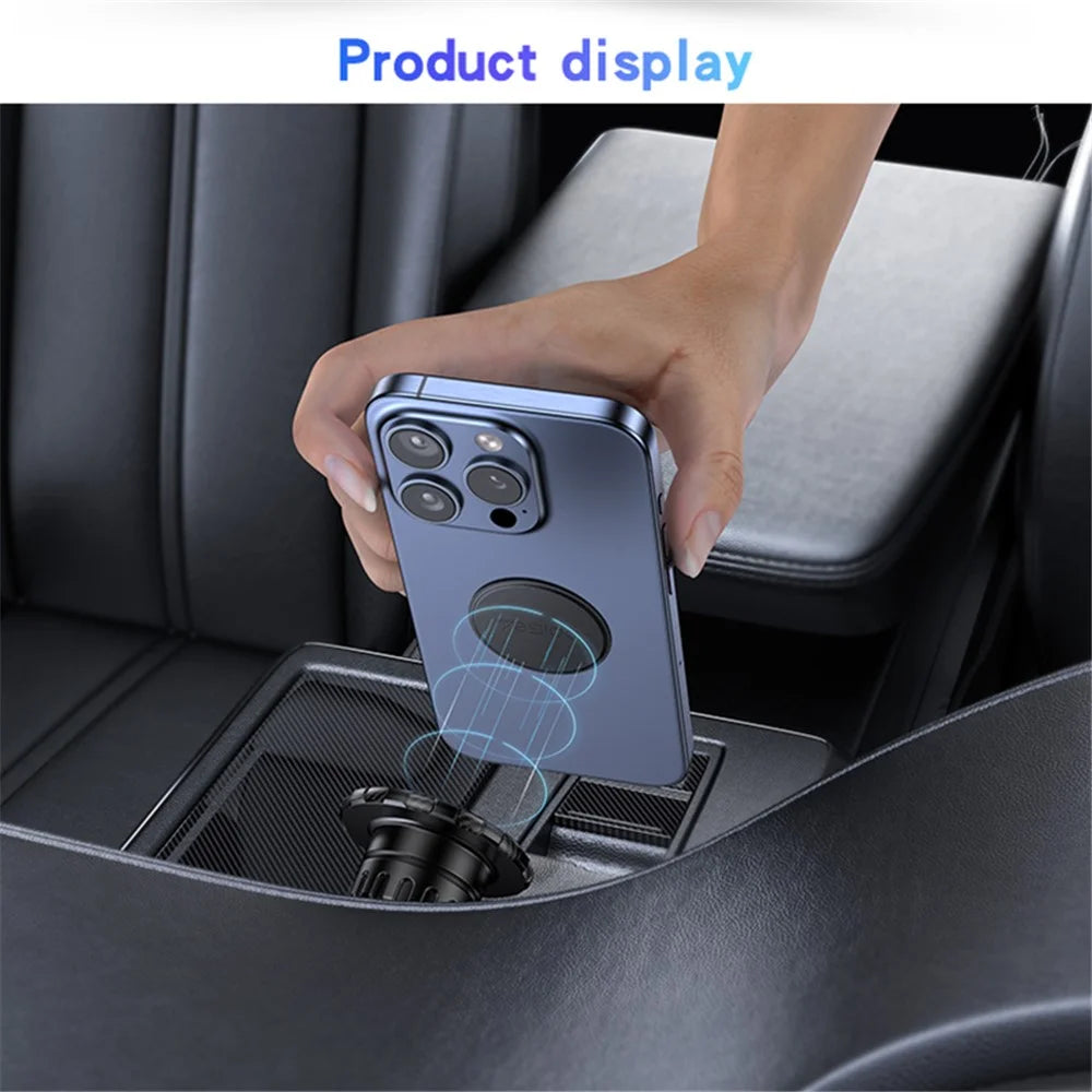 YESIDO C207 2PCS Leather Texture Alloy Sheet Self-Adhesive Phone Back Adapter for Magnetic Wireless Charger - 7