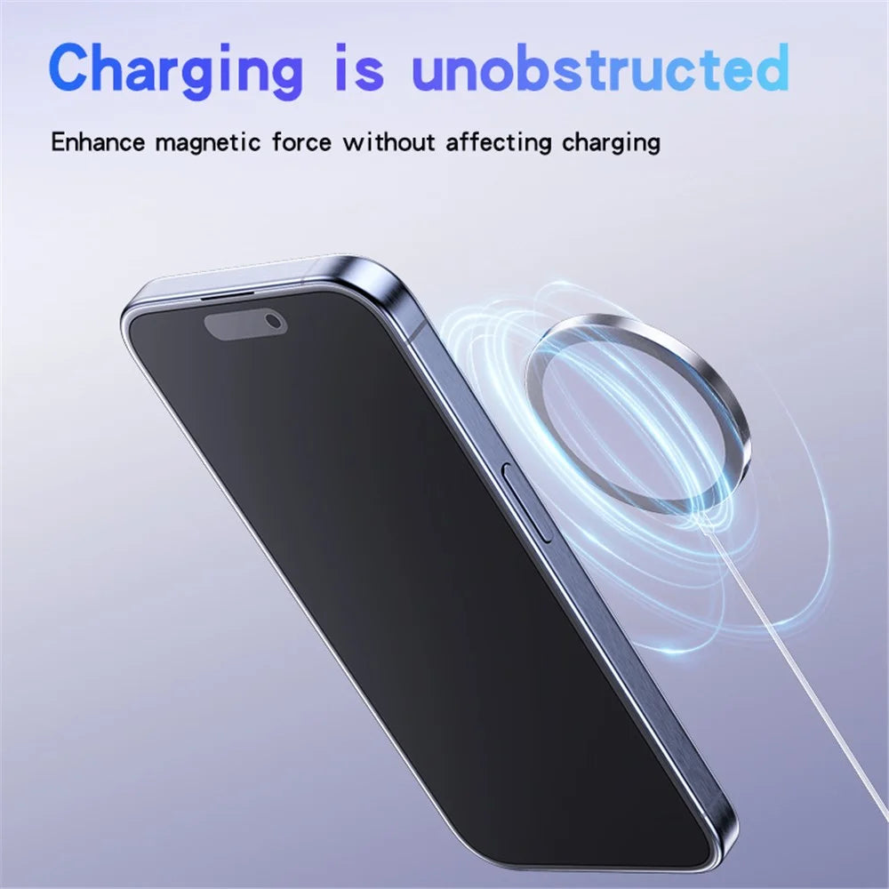 YESIDO C208 Phone Back Circular Metal Plate Ring for Magnetic Wireless Charger - 5
