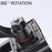 QX-24 ABS Motorcycle Phone Mount Holder Bracket (Installation On Rearview Mirror) - Orange - 3