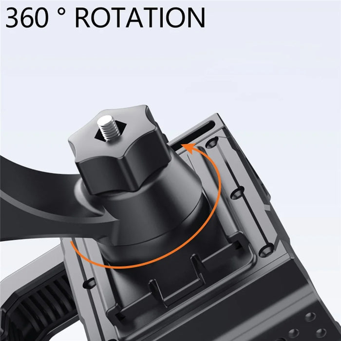 QX-24 Bike Motorcycle Phone Holder Bicycle Handlebar Mount Mobile Phone Bracket - Orange - 3