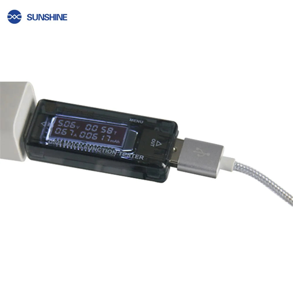 SUNSHINE SS-302A USB Intelligent Digital Display Detector (QC4.0) - 2