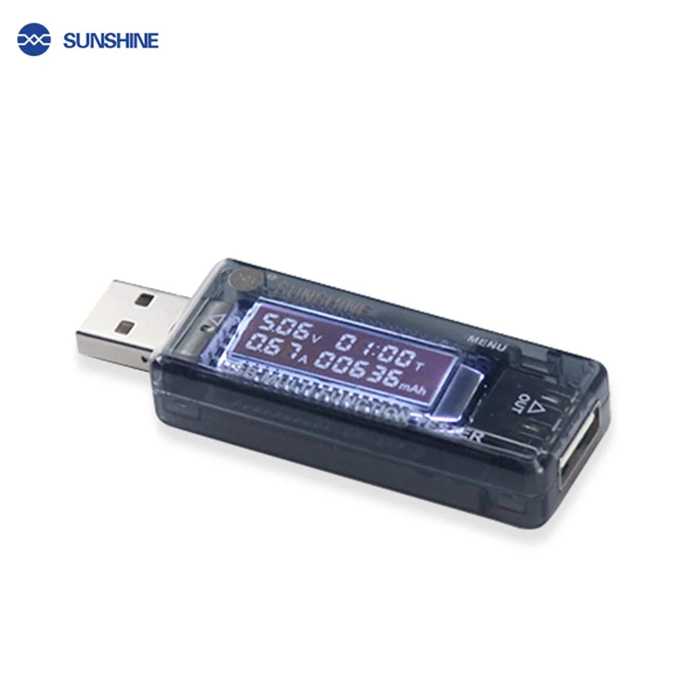 SUNSHINE SS-302A USB Intelligent Digital Display Detector (QC4.0) - 5