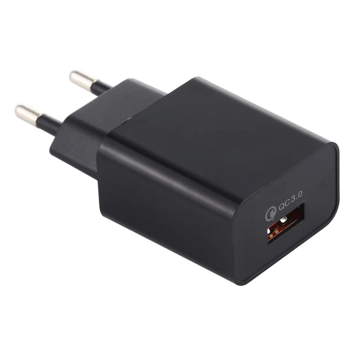 LZ-706 QC 3.0 Fast Charging USB Wall Charger Travel Power Adapter - Black - 3
