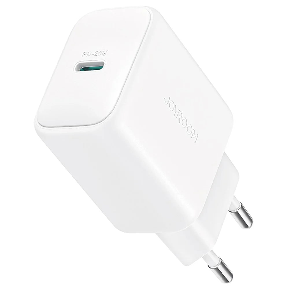 JOYROOM TCF20 PD 20W Fast Charging EU Plug Charger Set with 1m Type-C to Type-C Cable for iPhone 16-15 Series - 1