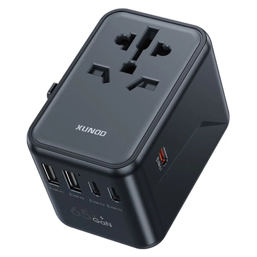 XUNDD XDCH-072 Universal Travel Wall Charger 65W Phone Charger Adapter with 5 USB Ports - 1