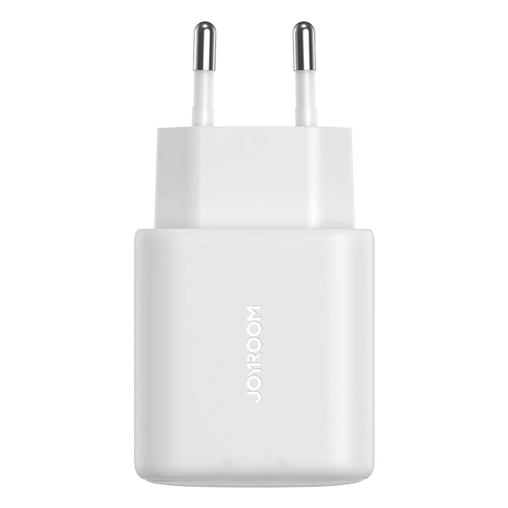 JOYROOM JR-TCF24 PD 30W Fast Charging Power Adapter Type-C Mini Wall Charger, EU Plug for iPhone 16-15 Series - White - 2