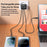 YESIDO YC67 Digital Display 17W Wall Charger 2 USB + 1 Type-C Phone Tablet Charging Adapter, EU Plug - 3