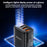 YESIDO YC67 Digital Display 17W Wall Charger 2 USB + 1 Type-C Phone Tablet Charging Adapter, EU Plug - 4