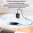 YESIDO YC67 Digital Display 17W Wall Charger 2 USB + 1 Type-C Phone Tablet Charging Adapter, EU Plug - 5