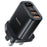 YESIDO YC86 17W Digital Display Wall Charger 2 USB + 1 Type-C Phone Charging Adapter, UK Plug - 1