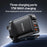 YESIDO YC86 17W Digital Display Wall Charger 2 USB + 1 Type-C Phone Charging Adapter, UK Plug - 2
