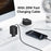 USAMS CC233 20W GaN Charger PD3.0+QC3.0 Fast Charging Adapter with Retractable Type-C Cable, EU Plug - Black - 3