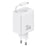 USAMS CC241 30W Type-C Charger GaN PD3.0+QC3.0 Power Adapter with Retractable Cable, EU Plug - White - 1