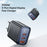 MCDODO CH-2180 30W Dual Type-C+USB-A Wall Charger Digital Display Charging Adapter, EU Plug - Black - 2