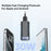 MCDODO CH-2180 30W Dual Type-C+USB-A Wall Charger Digital Display Charging Adapter, EU Plug - Black - 3