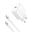 JOYROOM JR-TCF24 PD 30W Fast Charging EU Plug Charger with 1m Type-C to Type-C Data Cable - 1