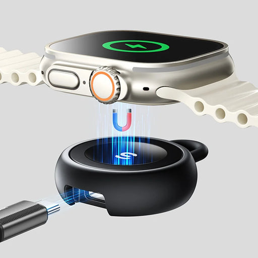 ESSAGER For Apple Watch Magnetic Wireless Charger Type-C Female Port Charging Dock - 2