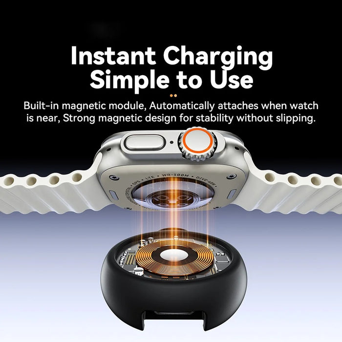 ESSAGER For Apple Watch Magnetic Wireless Charger Type-C Female Port Charging Dock - 3