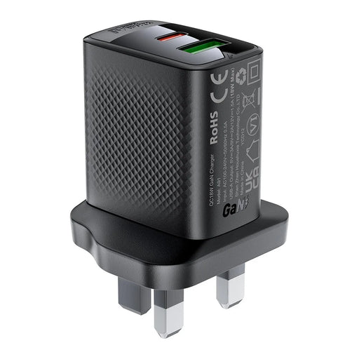 ACEFAST A99 PD 30W GaN Charger Fast Charging USB-C+USB-A Dual Port Charger, UK Plug - 2