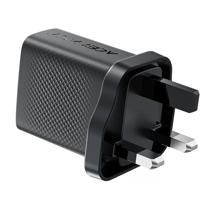 ACEFAST A99 PD 30W GaN Charger Fast Charging USB-C+USB-A Dual Port Charger, UK Plug - 4